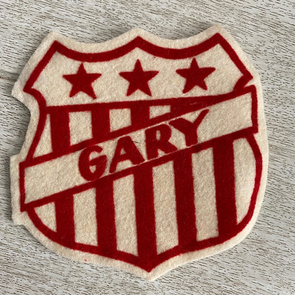 Vintage Sweater Varsity Name Patch The Felt Crafters “ Gary “ 1940s-50s